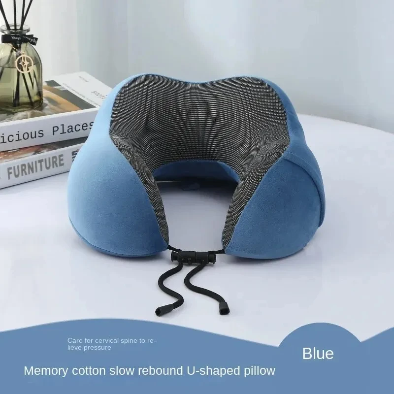 Soft Travel Pillow U Shaped Travel Healthcare Memory Foam Neck Cervical Airplane Pillow Neck Cushion 2
