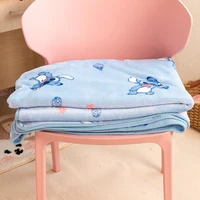 Cute Stitch Blanket Warm Flannel Blanket Pillowcase Japanese Style Pattern Printing Blanket Bedspread Bedroom Sofa Bed Girl 6