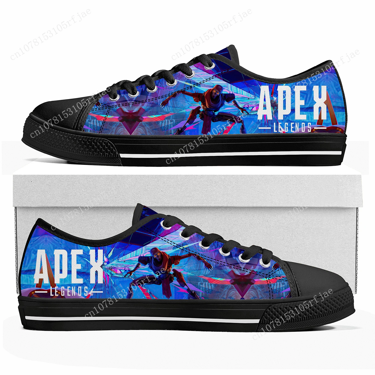 Cartoon Game Apex Legends Revenant Low Top Sneakers Womens Mens Teenager High Quality Shoes Casual Tailor Made Canvas Sneaker