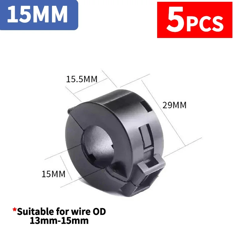 Anello Magnetico Anti-interferenza In Ferrite, Diametro 17 Mm: Filtro Rumore Per Cavi Audio, Video E Dati!
