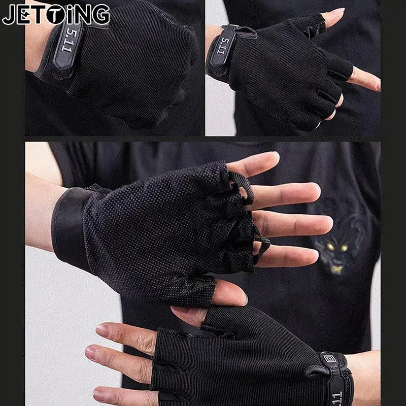 Shooting Fingerless Gloves Half Finger Men Tactical Gloves Anti-Slip Outdoor Sports Bicycle Riding Fitness Gloves 4
