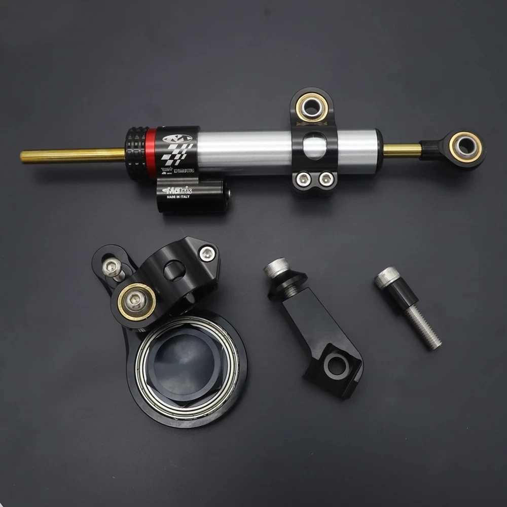 For Kawasaki Ninja ZX6R ZX 6R CNC Steering Damper Stabilizer w/ Bracket