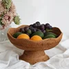 Rattan Fruit Baskets,Wicker Storage Bowls,Natural Woven Serving Basket Bowls,Decorative Baskets for Kitchen Counter Organizing 3