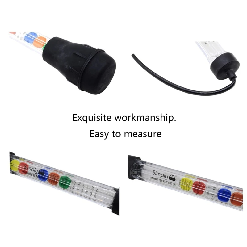 Car Antifreeze & Coolant Tester High Accuracy Hydrometer Densitometer for Auto Coolant Density Specific Testing KXRE