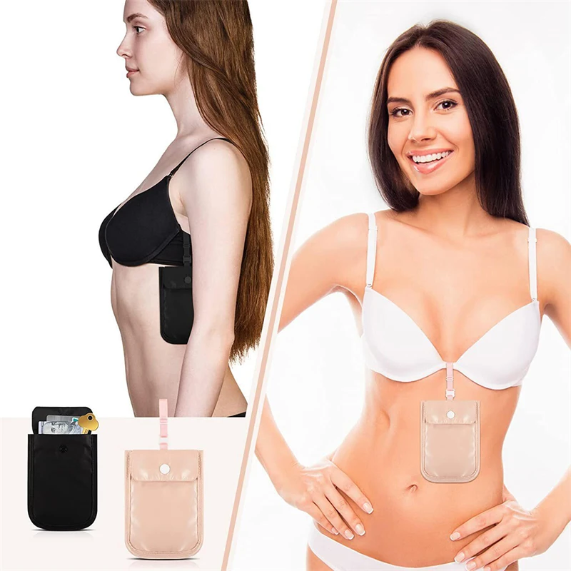 

New Women's Underwear Change Hanging Bag Anti-theft Brush Ultra-thin Body-fit Soft Women's Card Bag Mini Bags