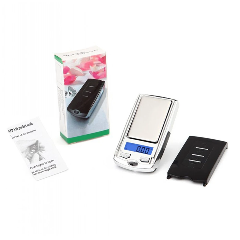 200g 0.01g Precision Portable Car Key Shape Mini Digital Pocket Electronic Gram Scale with LCD Display Batteries kitchen scale kitchen scale portable scale digital scale pocket scale weighing tools