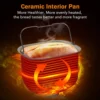 Pro Stainless Steel Bread Machine, 2LB 17-in-1 Programmable XL Bread Maker with Fruit Nut Dispenser, Nonstick Ceramic Pan 4