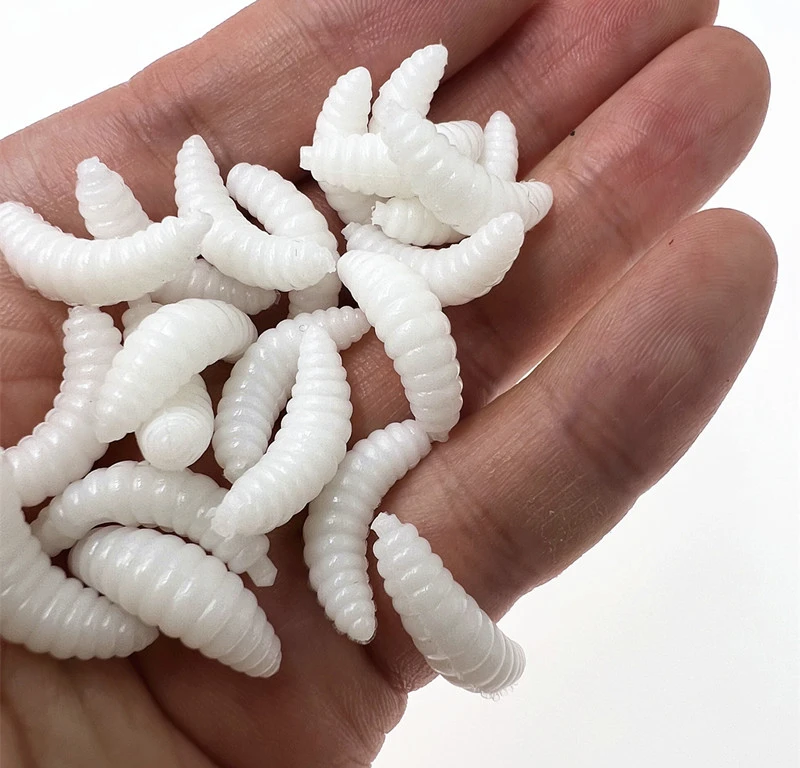 50PCS Soft Fake Worm Fishing Bait 2