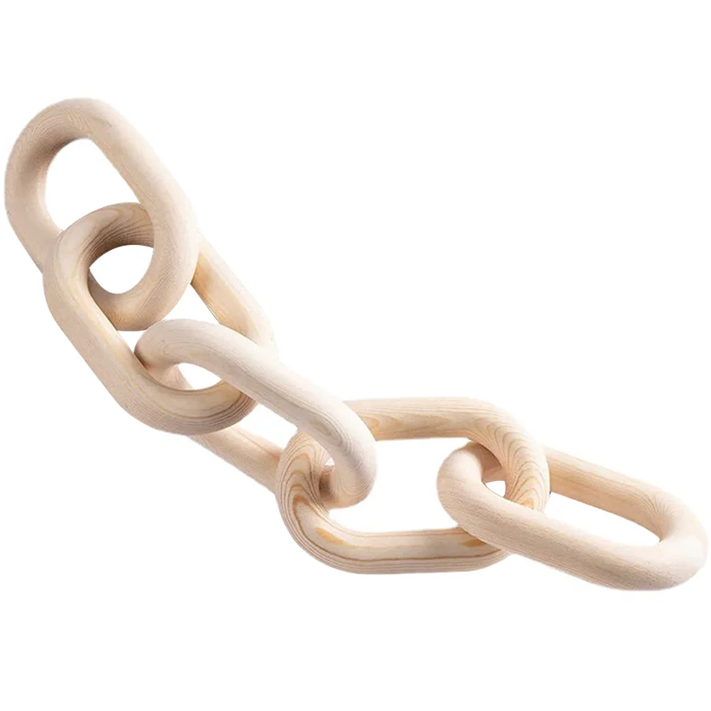 

Office Decor Home Wall Hanging Wood Chain Decorate Pendant Wooden Ornament Craft Vintage Decoration