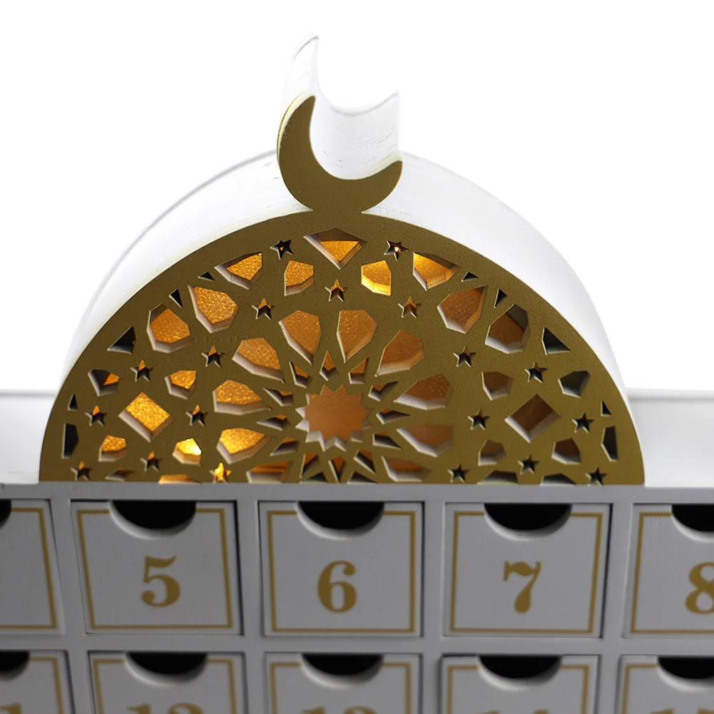 Ramadan Wooden Countdown Calendar Decor for Home Party Ramadan Wooden Countdown Calendar Decor for Home Party