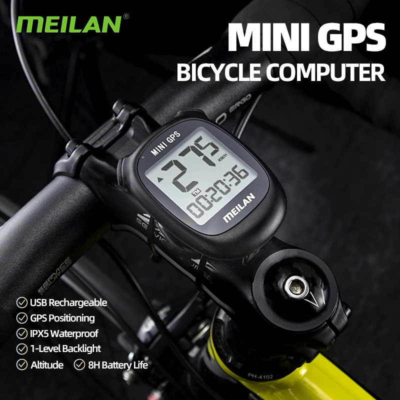 Mini ordinateur de vélo M3, sans fil, Navigation GPS, compteur de vitesse,  400mAh, écran LCD 1.7 pouces, accessoires de vélo étanches, 3 couleurs