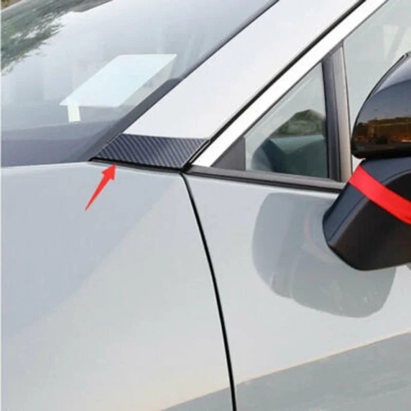 For Toyota RAV4 2019-2023 2024 Glossy Black A Pillar Front