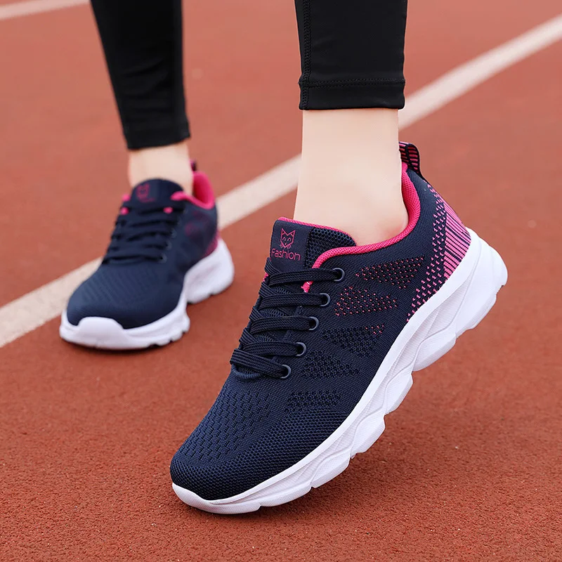 Hot Sneakers Shoes for Women Soft Flat Casual Shoes 2023 Spring Summer Light Breathable Mesh