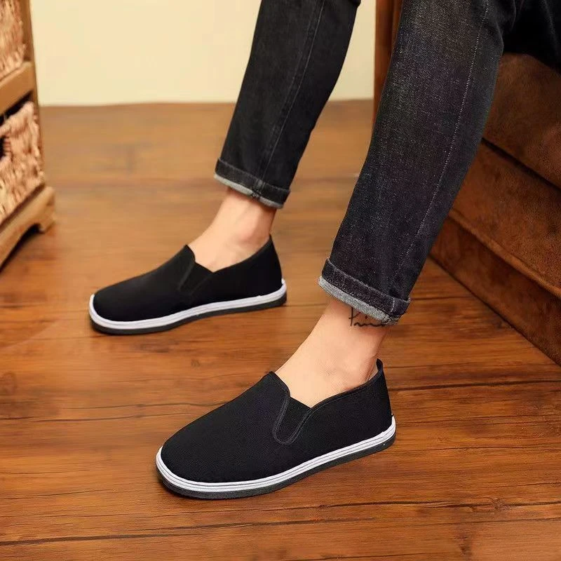 Classic and comfortable soft sole, one foot pedaling tire sole, old Beijing cloth shoes, casual and lazy work shoes39-44