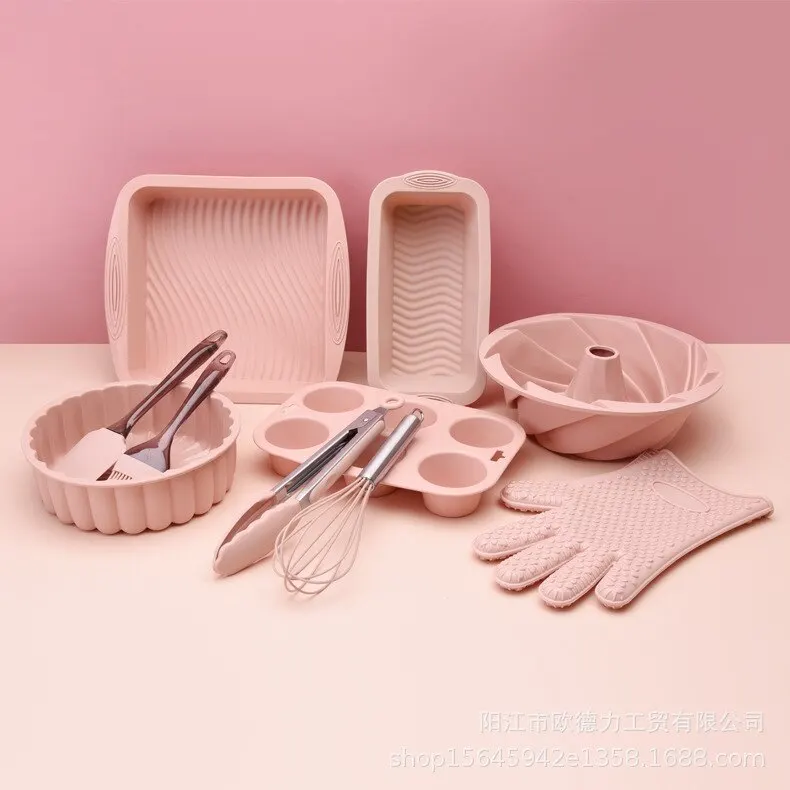 21pcs Silicone Non-stick Bakeware Set, Including Pizza Pan, Baking