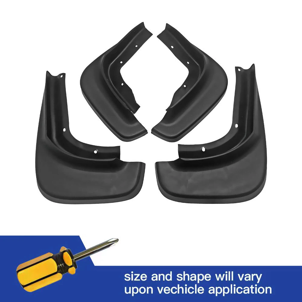 

4Pcs Front & Rear Mud Flaps Splash Guards Mudguards Black Fit For For Volvo XC60 2008 2009 2010 2011 2012 2013