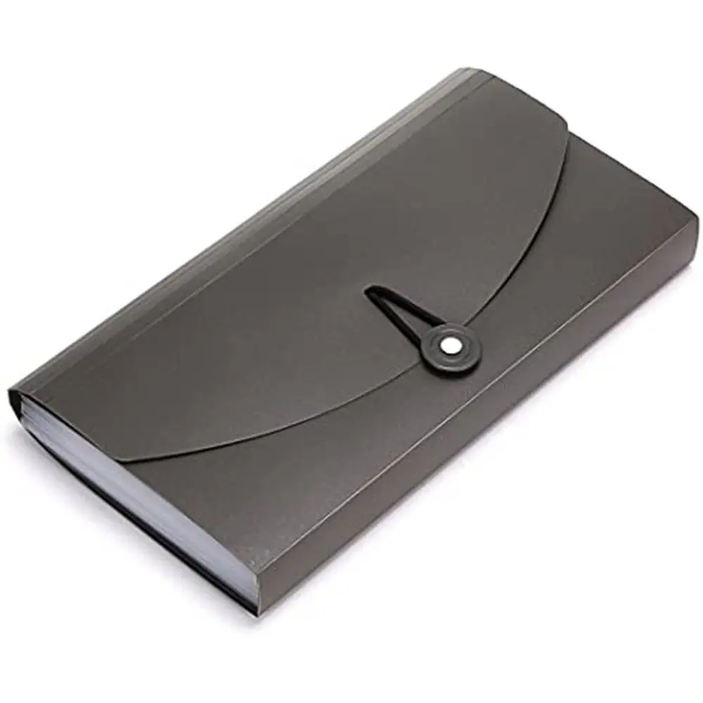 B6 Plastic Expanding File Folder Document Organizer Accordion File Organizer Check Bill Receipt Card Ticket Holder Office Supply
