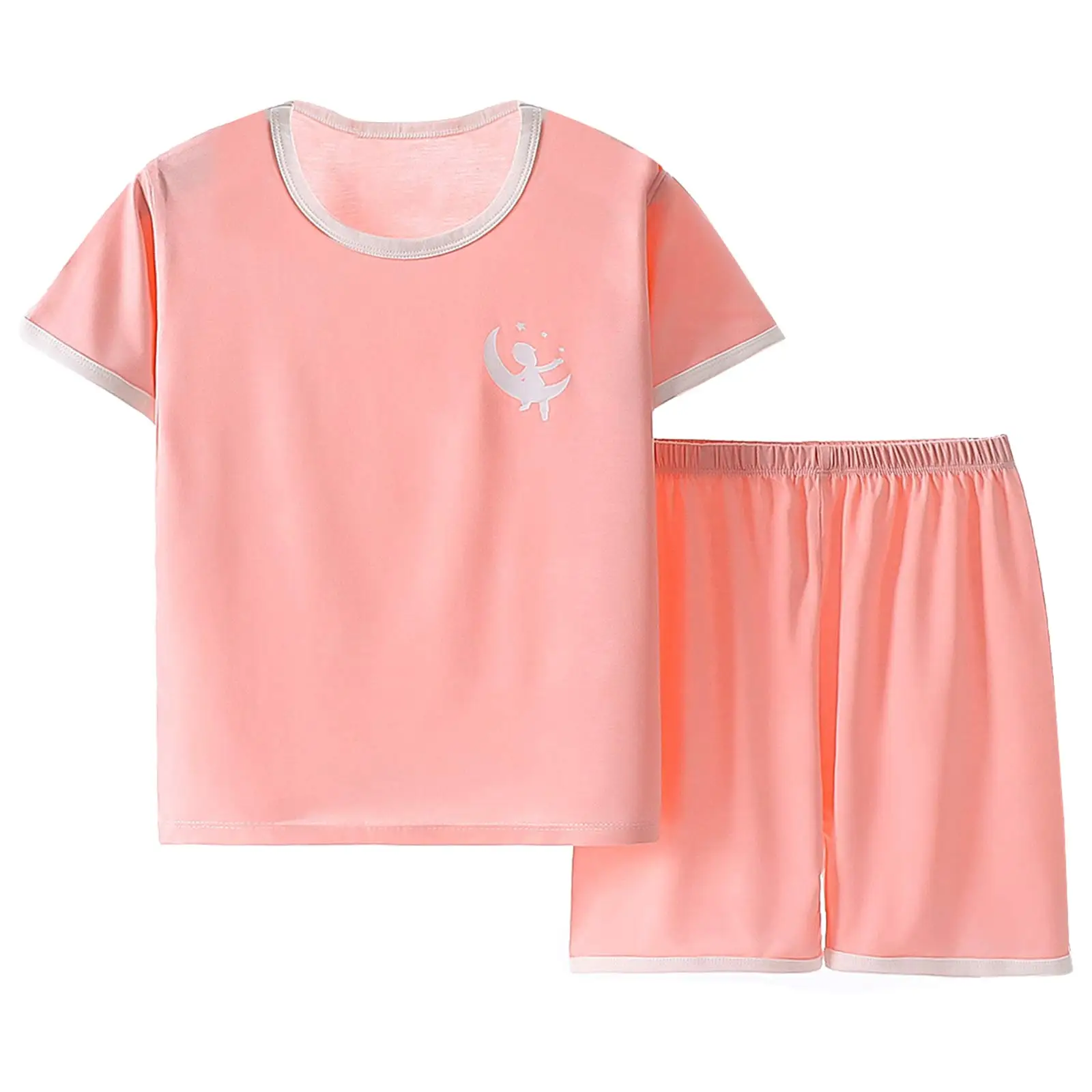 

Футболка и шорты для девочек, с коротким рукавом и мультяшным принтом