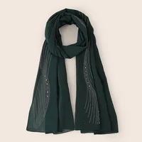 one pin 70*170 headscarf scarf  hijabs for woman foulard en mousseline