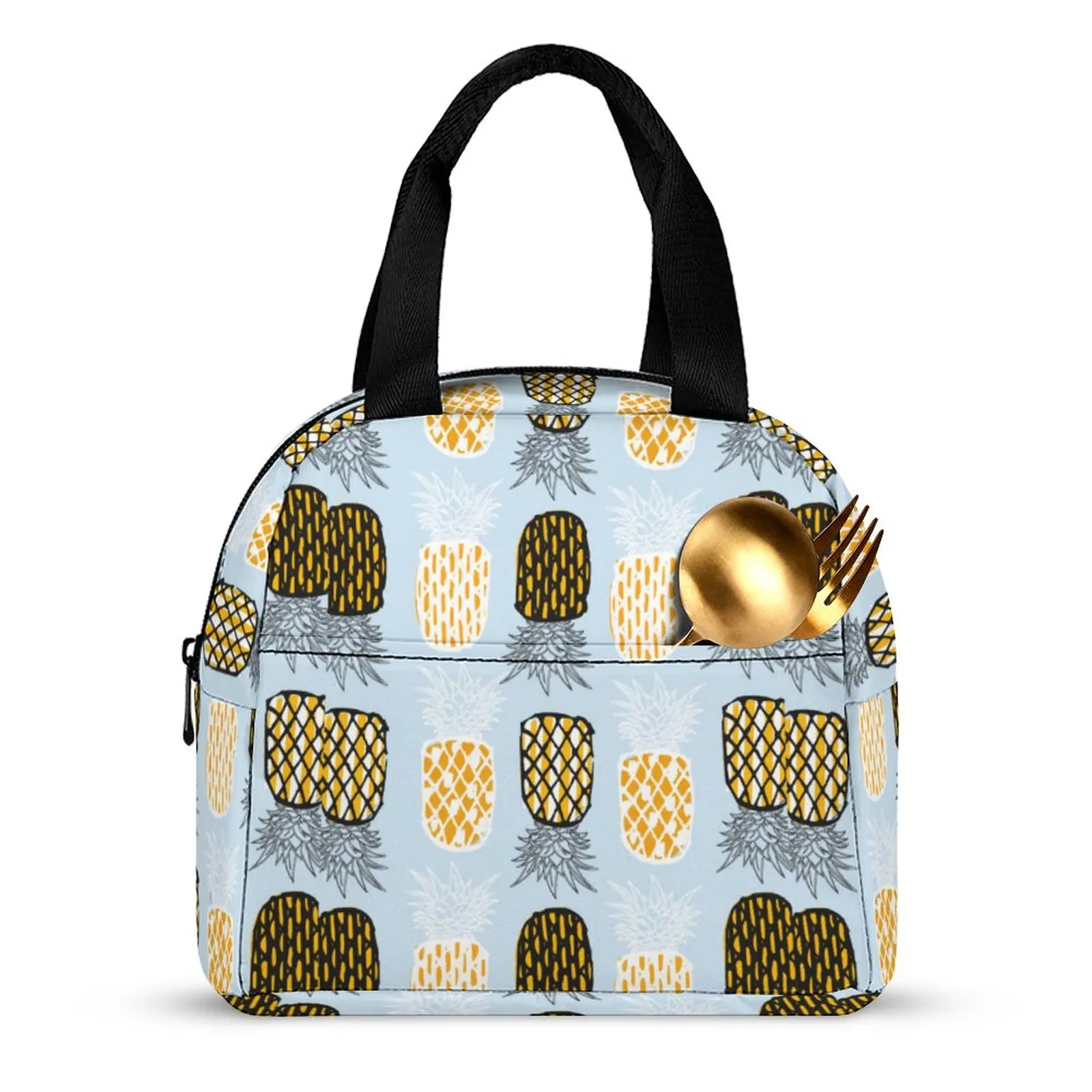Custom Your Design Insulated Lunch Bag for Women Portable Meal Bag Travel Resuable Camping Picnic Bag Add Your Picture Print