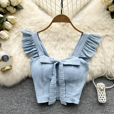 Debardeur Femme Bra Tank Top Ropa Mujer Gorset Camisoles for Women Butterfly Crop Tops Cropped Harajuku Tanks Dropshipping