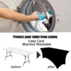 4FT/6FT/8FT Spandex Table Cover Table Universal Fitted Stretch Tablecloth for Party, Banquet, Wedding and Events 4