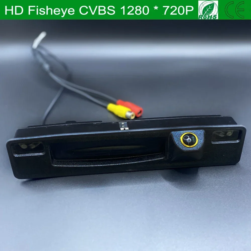 후방 카메라, 포드 포커스 Mk4 C519 2018 2019 2020 2021 트렁크 핸들, HD 나이트 비전 백업 리버스 카메라, 어안 캠