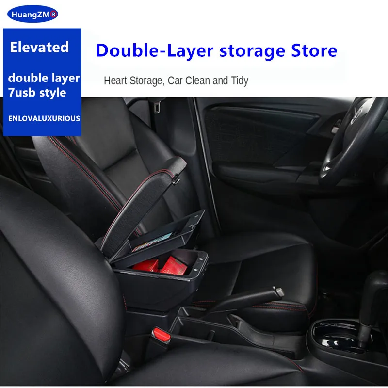 Toyota Avanza Armrest For TOYOTA AVANZA 2016 자동차 팔걸이 상자 인테리어 특수 개조 부품 액세서리 센터 보관함