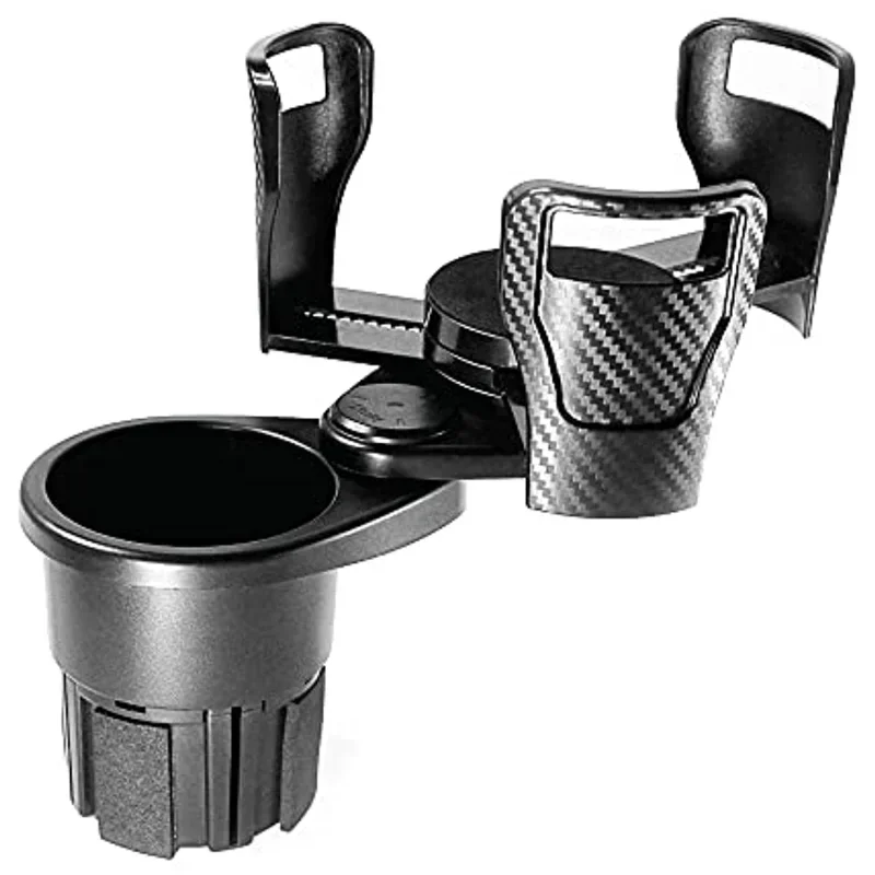 360&deg; Car cup holder multifunctional car cup holder carbon fiber retractable rotating car drink Rotating Base