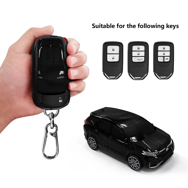 Car Key Case Capa para Honda CRV, Controle Remoto, Caixa Protetora, Fivela Personalizada, Acessórios Do Carro