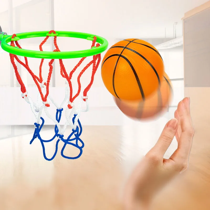 Mini basketball frame indoor small basketball basket hanging wall style non perforated children's home shooting frame 6