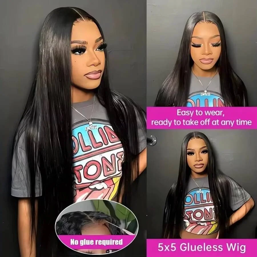 250 Density 40 42 Inch Bone Straight Hd Transparent 13x6 Lace Frontal Wig Brazilian 13x4 Hd Lace Front Human Hair Wigs For Women 5