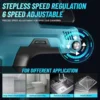 Cordless Caulking Gun, 29oz Electric Caulking Gun w/ 2000mAh Li-ion Battery, Caulk Gun with Stepless Speed Control, LED Light, 3 3