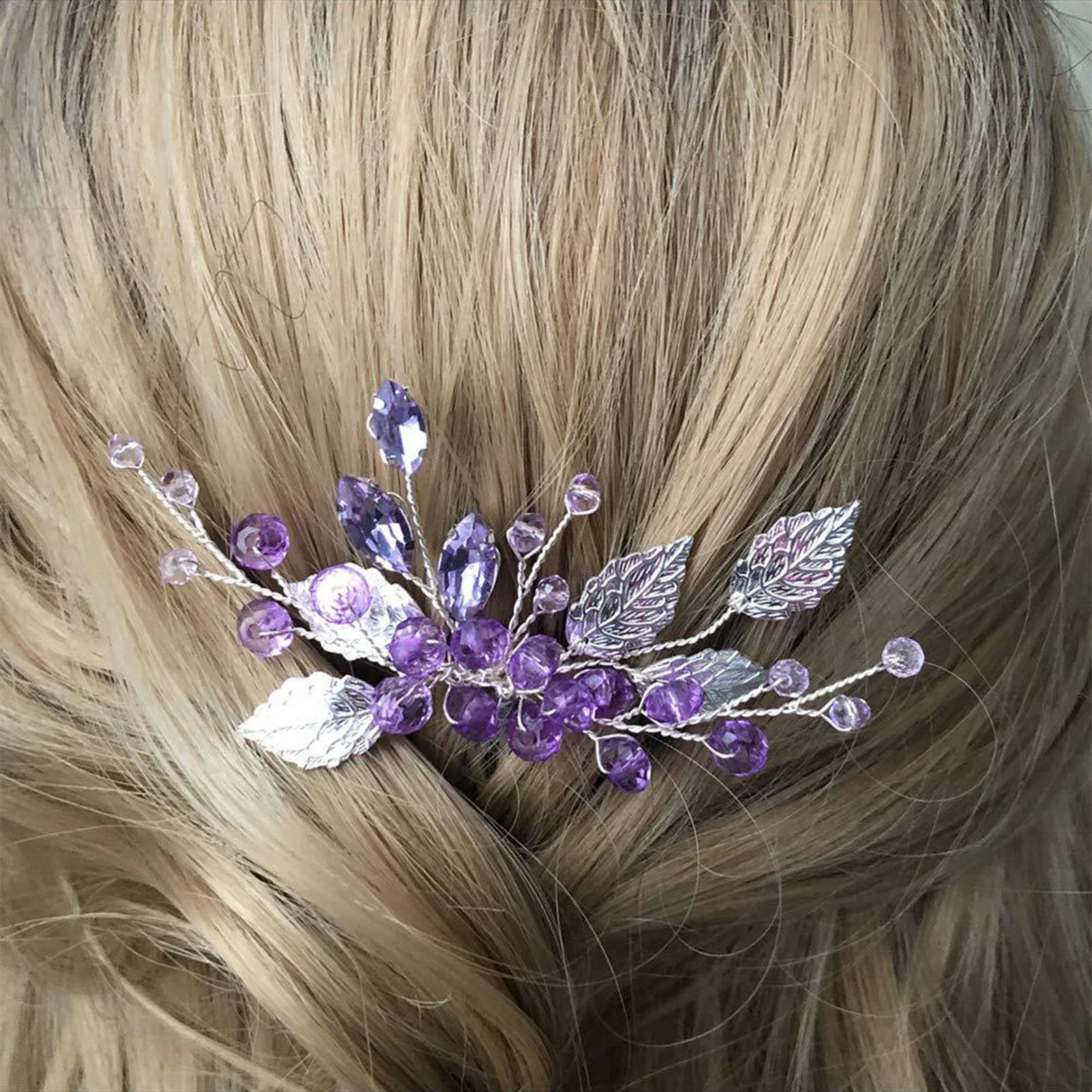 Woman's Rhinestone Decor Hair Comb Chinese Style Hair Styling Tool Accessories Birthday Stage Party Hairstyle Making