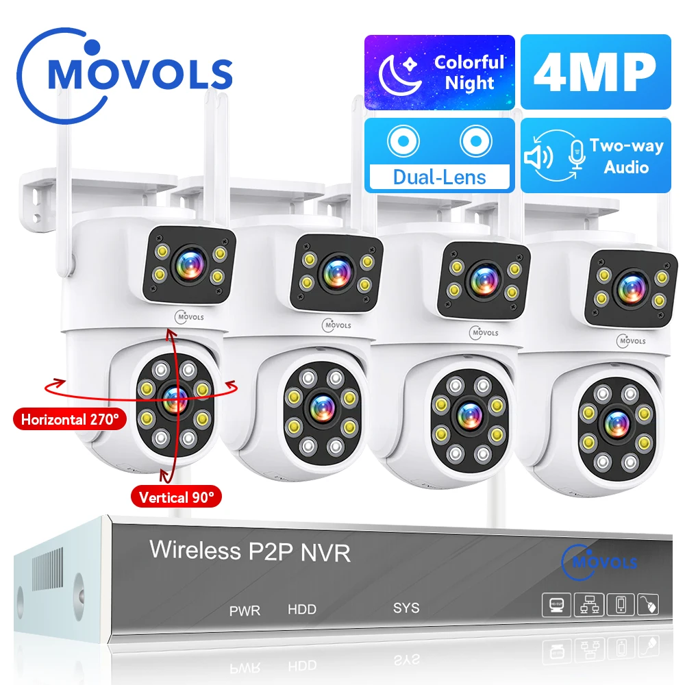 Movols-H-265-3MP-5MP-Wireless-CCTV-System-Two-Way-Audio-Waterproof-PTZ ...