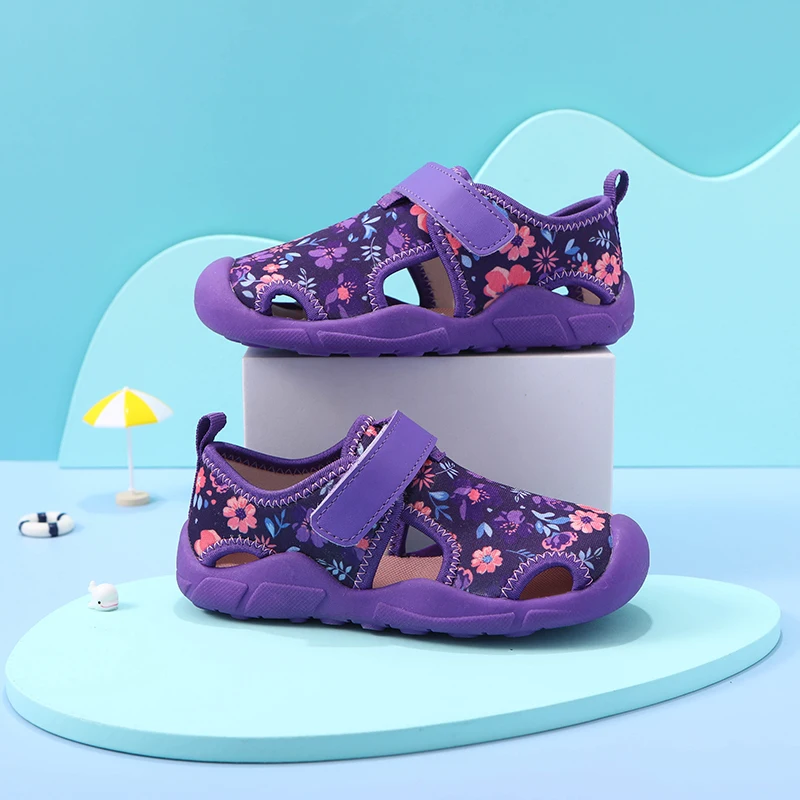 Sandalias Verano Niña Sandalias Deportivas Con Puntera Abierta