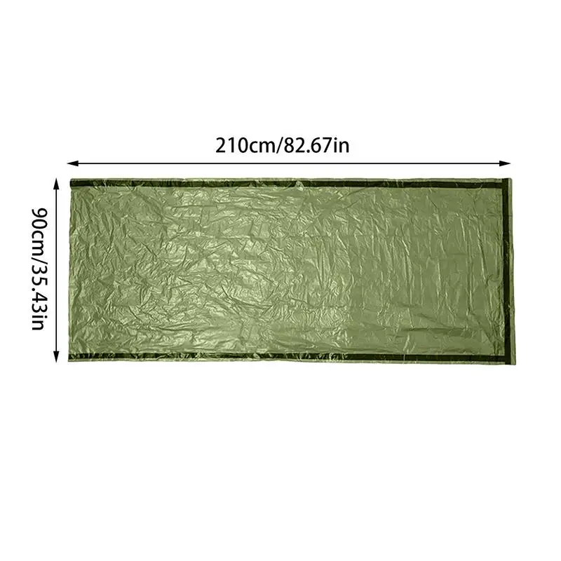 Portable Waterproof Emergency Survival Sleeping Bag Outdoor Camping Gear Thermal Sack First Aid Rescue PE aluminum film Blanket