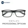 BLUEMOKY (XL Size)Stylish Acetate Prescription Glasses Square Anti Blue Light Photochromic/Progressive Eyeglasses for Men