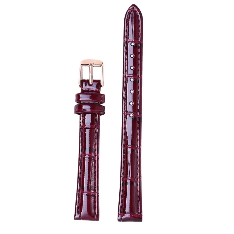 Elegant Genuine Leather Watch Strap - Women's Accessory in Vibrant Colors
