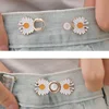 4/2/1PC Reusable Metal Buttons Pearl Snap Fastener Pants Pin Retractable Button Sewing-on Buckles Jeans Perfect Fit Reduce Waist 3