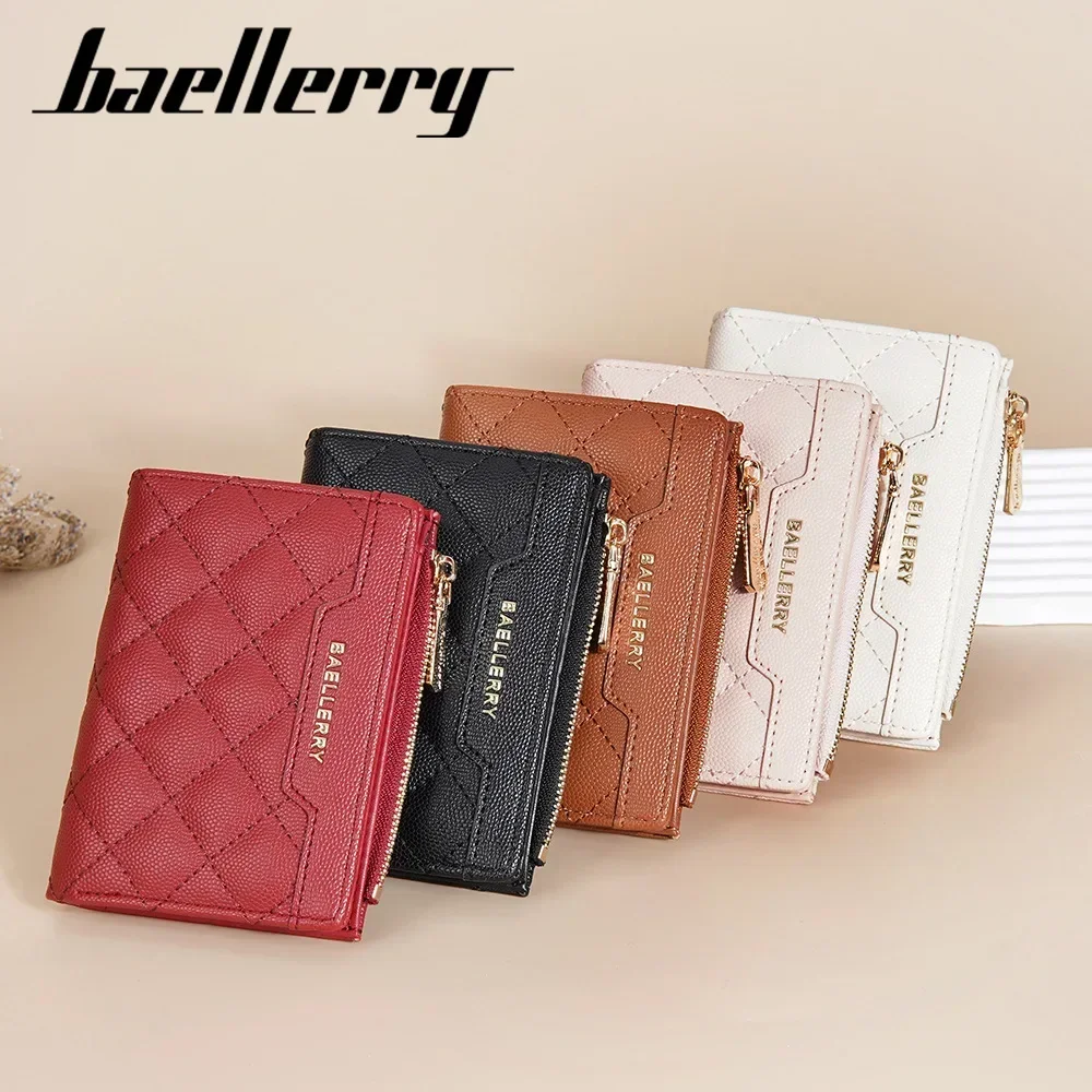 Fashion Wallet purse Short Women Wallet Baellerry cross wallet Quilted Multi Card Zipper Zero Wallet 6