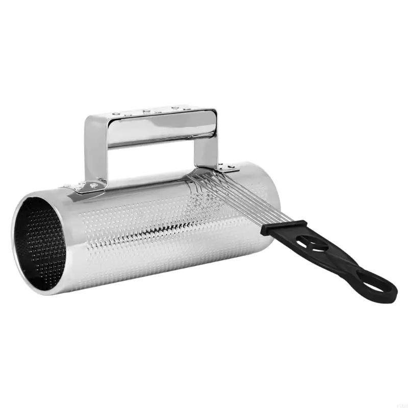 Metal Guiro Musical Instrument Latin Percussions Instruments with Guiro Scraper Metal Shaker Musical Training Tool 4XBB