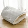 Warm Velvet Fabric Bed for Cats Dogs Winter Autumn Comfortable Soft Fleece Bucket Type Blue Sleeping Bag for kittens Pet house 3