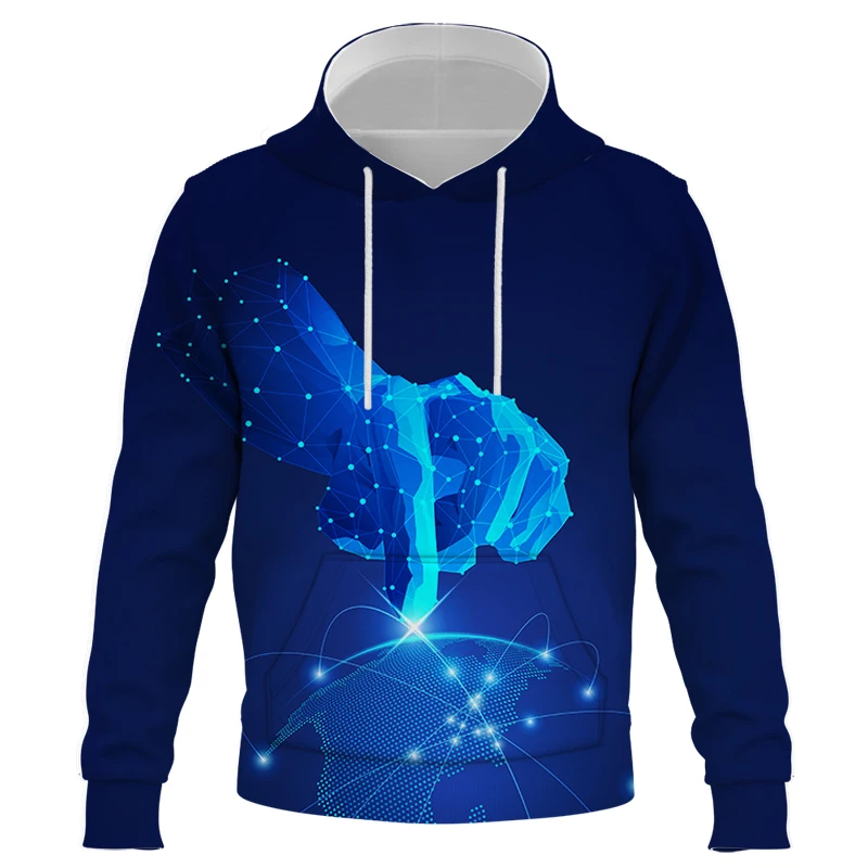 

Harajuku AI intelligent 5g data Unisex Hoodies Printed Men's Hoodie Oversize Hip Hop Fashion Streetwear Sweatshirts Men clothing