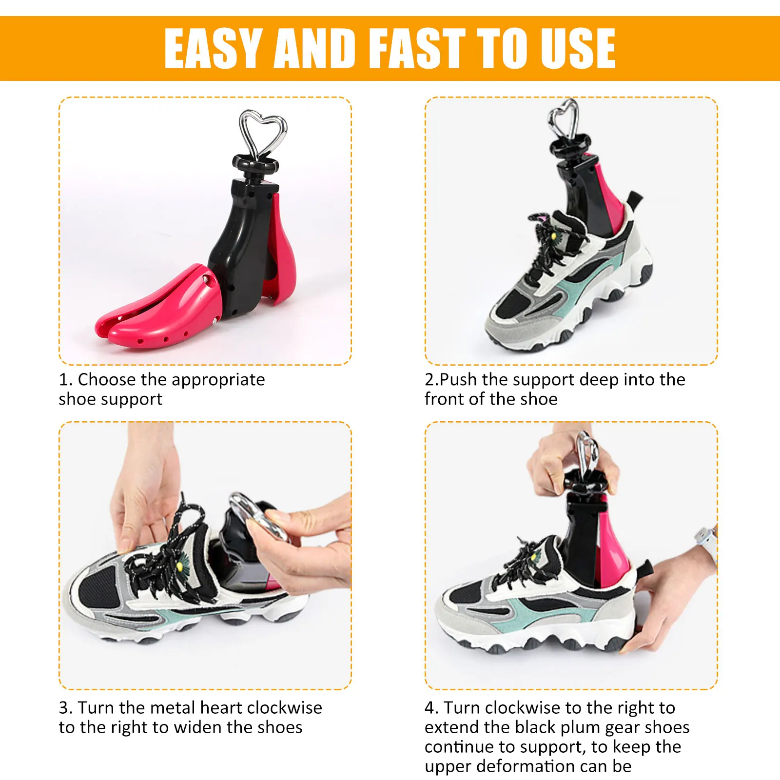 1/2Pcs Universal Shoe Stretcher Adjustable Boot Stretcher PC Sneaker Shoe Widener shoe stretcher