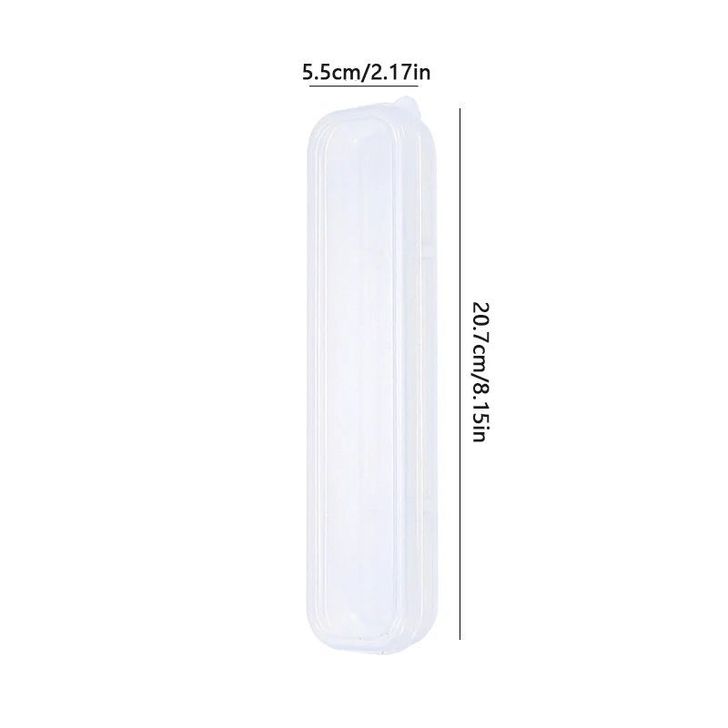 1 adet makyaj fırçası organizatör şeffaf kapaklı kaş kalemi kutuları taşınabilir kadın kozmetik depolama organizatör makyaj araçları