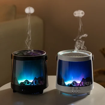 Realistic Flame Aroma Diffuser Colorful Aurora Humidifier 1