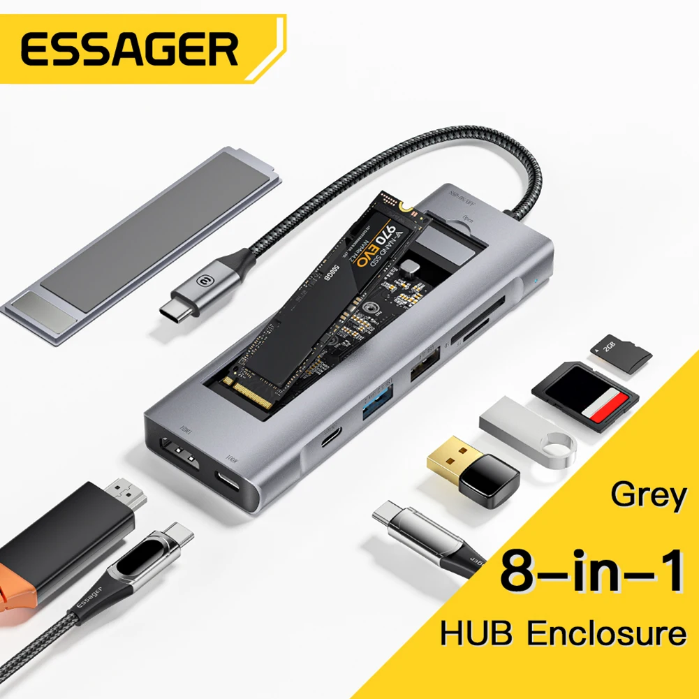 8 in 1 Dock Station High Speed Tragbare Hub Docking Station ...