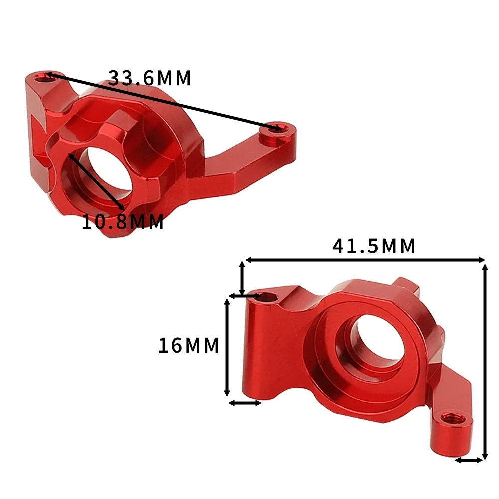 ShareGoo Aluminum Alloy Front & Rear Steering Knuckle Hub Base C Carrier Mount Upgrade Part For Wltoys A929 A949 A959 A969 A979 A959B A969B A979B 1/18 RC Car - View #9