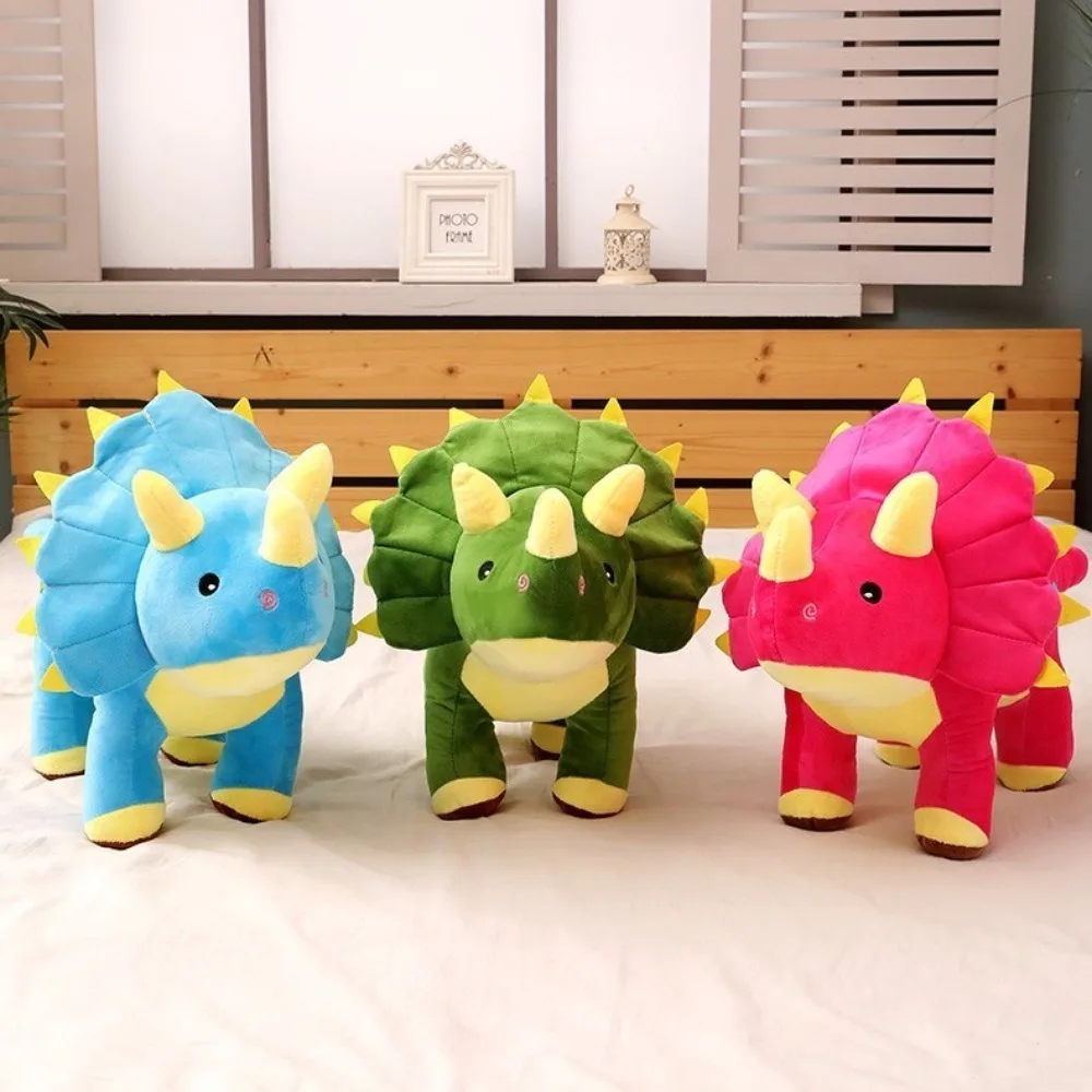 Creative 40/60CM Triceratops Plush Toy Cute Big Dinosaur Plush Toys Gifts Soft Stuffed Animals Dolls for Kids Girls Boys